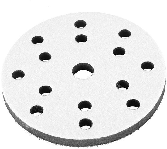 Spazzole per abrasione 150 mm - Pads abrasivi morbidi - Materiale a base di spugna - Funzione di tampone - 6/9/15/17 fori - Peso ridotto 20 gram - Spazzola abrasiva