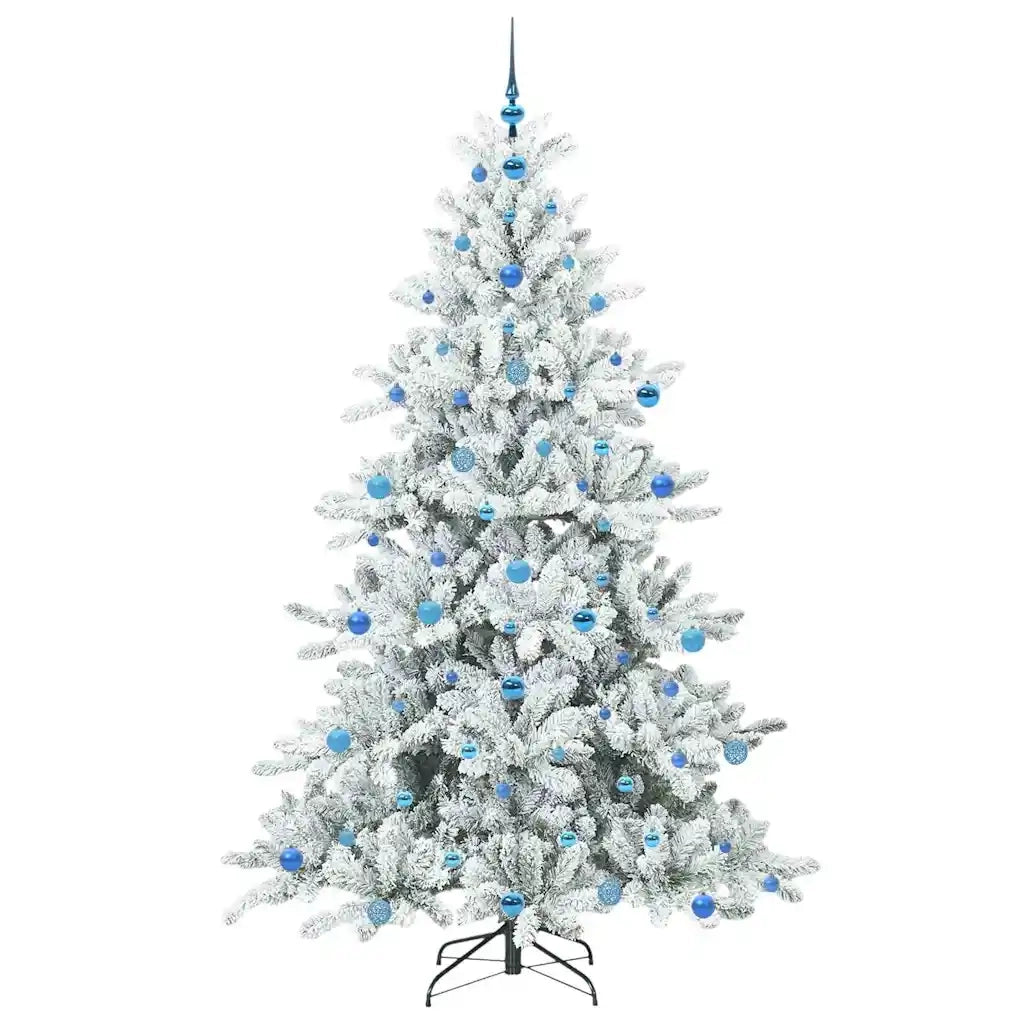 Albero di Natale Artificiale con Rami Pieghevoli Bianco 210 cm 3397738