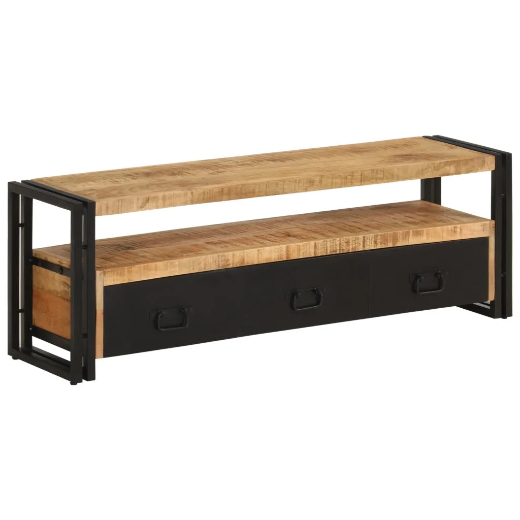 Mobile Porta TV 120x30x40 cm in Legno Massello di Mango 338466
