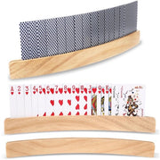 Set di 2 supporti per carte da gioco per bambini, supporto per carte da gioco in legno 33 cm, supporto per carte da gioco per bambini, supporto per carte da gioco senza mani, supporto per carte da gioco per bambini, anziani, adulti.