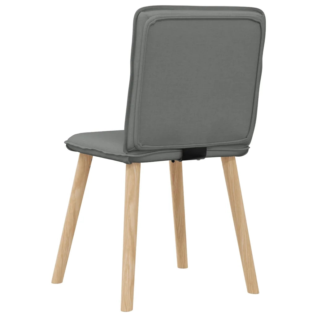 Sedie da Pranzo 4 pz Grigio Scuro in Tessuto 3315321