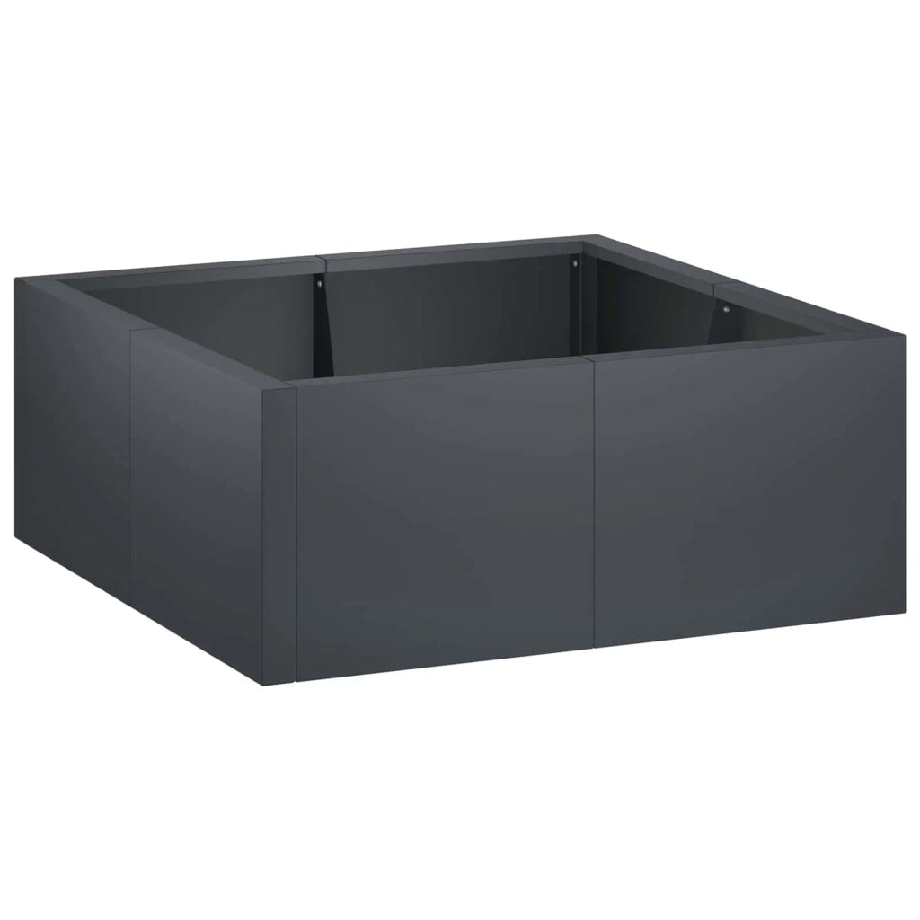 Muro di contenimento 4 pz 100 x 100 x 50 cm Acciaio Antracite 3449214
