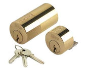 COPPIA CILINDRI F5 PER SERRATURE DA APPLICARE 854  porte spessore max mm.45 (854457)    ISEO