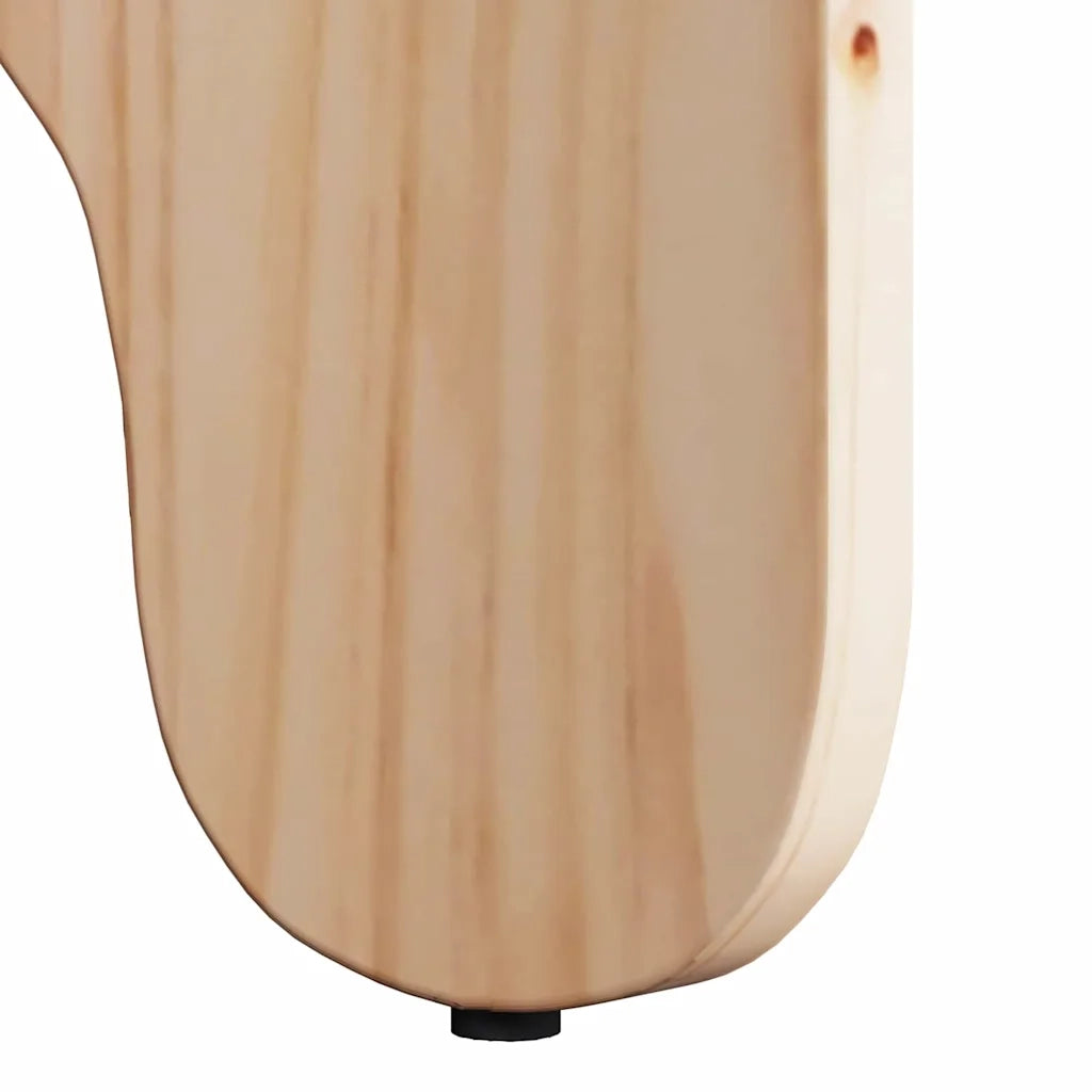 Tavolino da salotto 2 pcs Naturale Legno massello di pino 873553