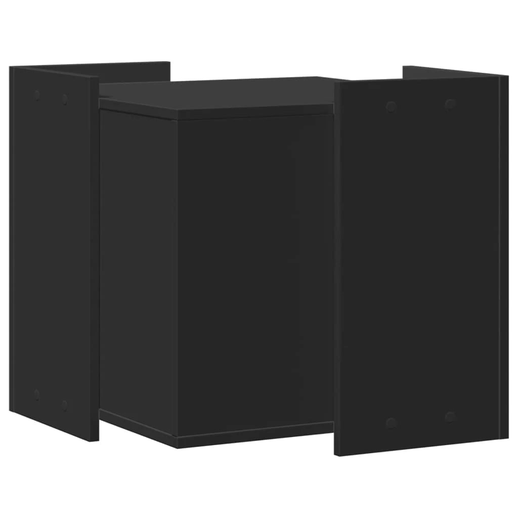 Mobiletto per lettiera per gatti in legno ingegnerizzato nero 02_0043327