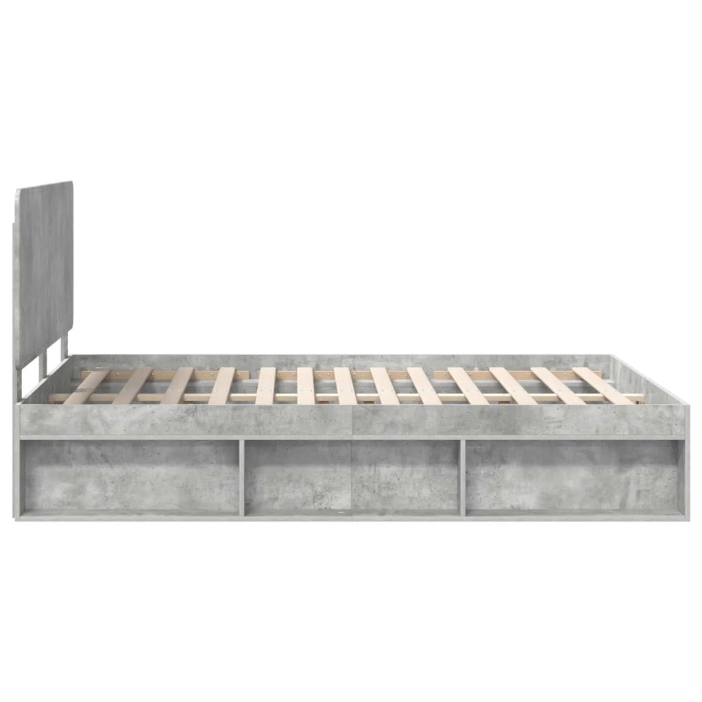 Struttura del letto Calcestruzzo 160 x 200 cm Pino massello 3412464