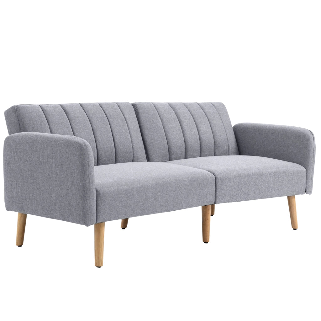 Divano Letto Moderno 2 Posti ¨C zephmum ¨C Grigio Tessuto 173x75x73 cm