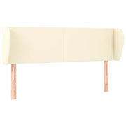 Testiera | Testata ad Orecchio Crema 147x23x78/88 cm in Similpelle