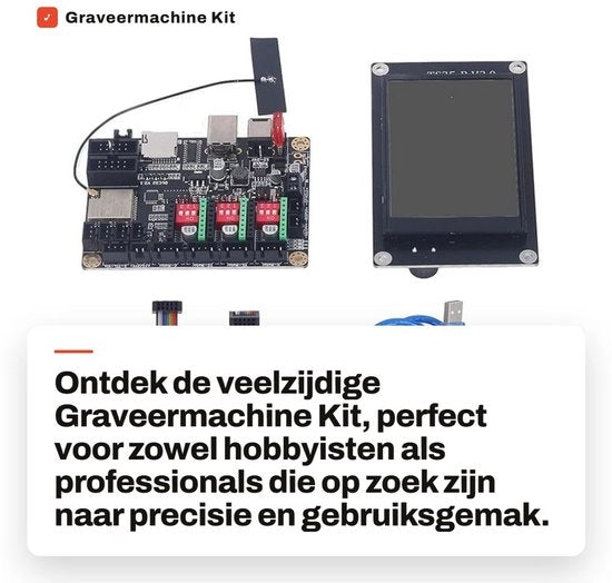 Kit di Graveatura Universale - Touchscreen 3,5 Pollici - Processore Cortex-M4 - Supporto Gcode - Supporto Carta di Memoria - Set di Graveatura