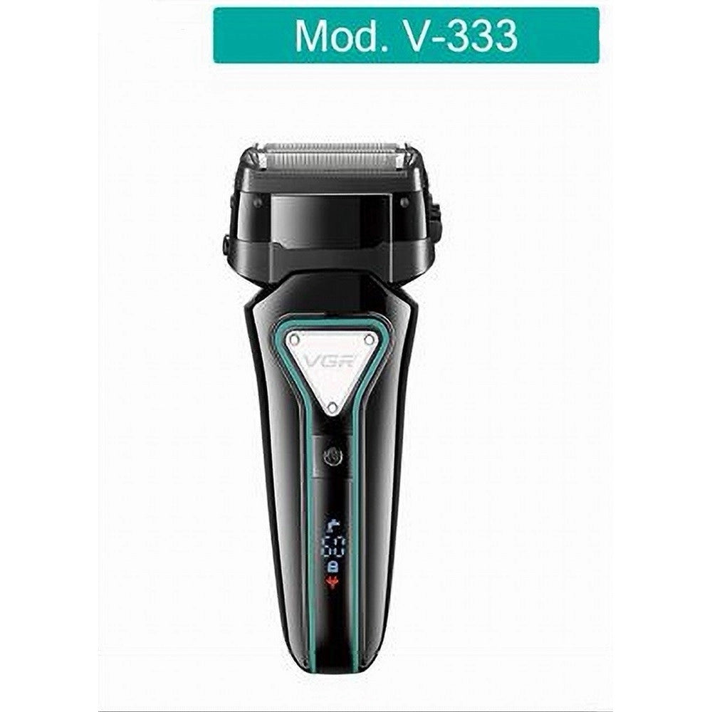Trade Shop - Vgr V-333 Foil Shaver Rasoio Professionale Barber Trimmer Rasatura Zero - Nero