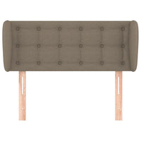 Testiera ad Orecchio Tortora 93x23x78/88 cm in Tessuto