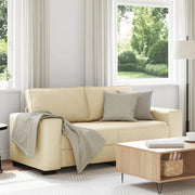 Divano a 2 Posti Crema 180x77x82 cm in Tessuto 4105173