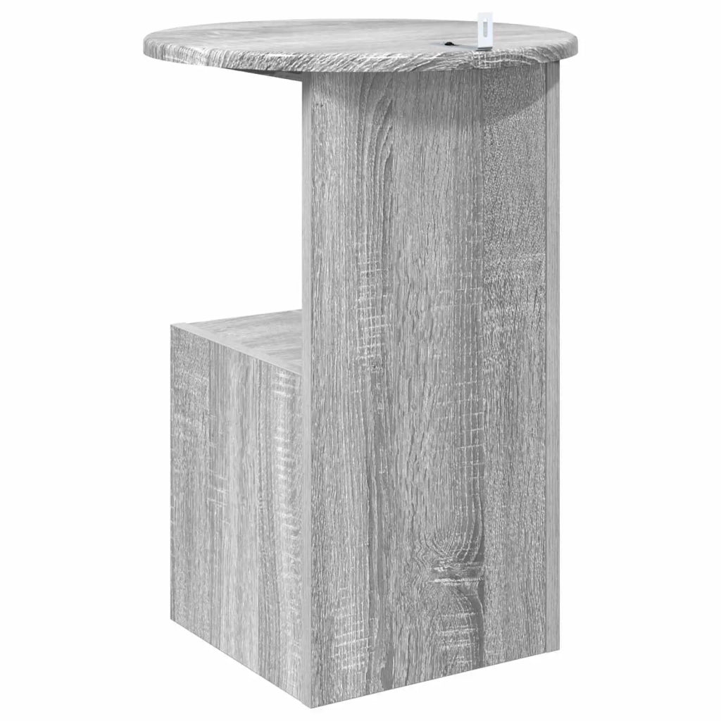 Tavolo laterale Grigio Sonoma Ø 39,5 x 55 cm 8001043