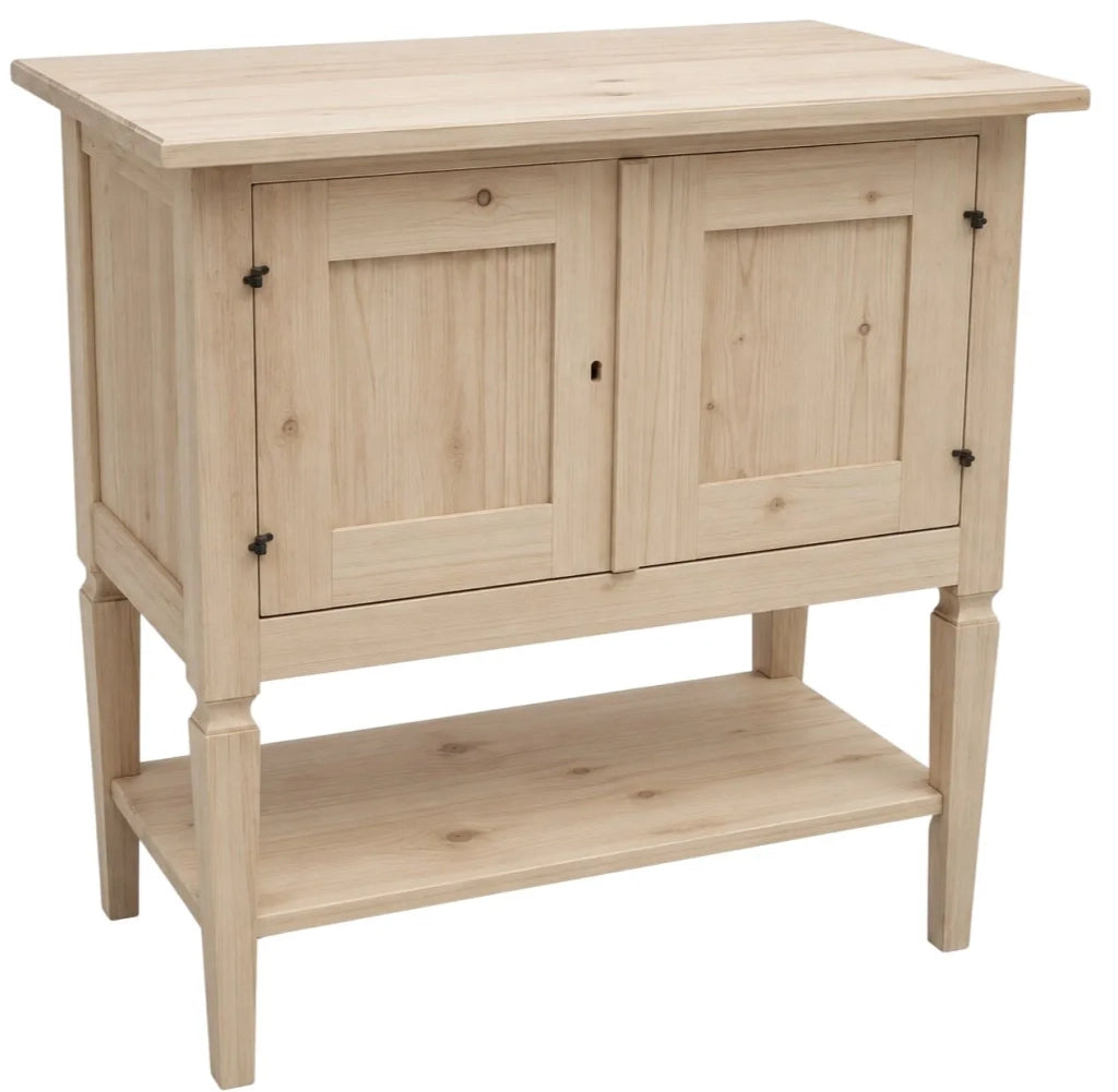 Porta tv 2 porte in legno arte povera grezzo l.75 p.45 h.85 (704) - Mobili 2G
