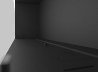 Camino a Bioetanolo da Incasso 124,4x59,4x30 cm Inside 1200 Slim Nero con Vetro