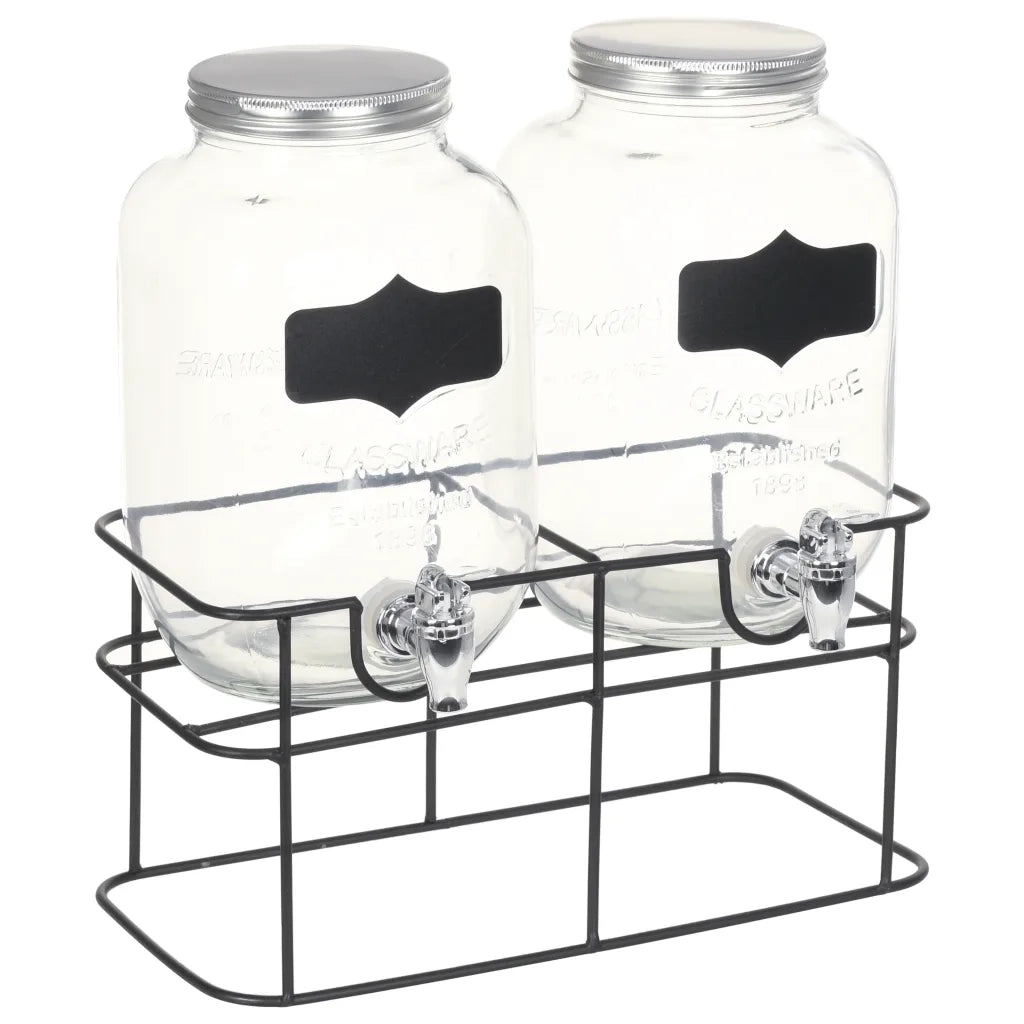 Distributori di Bevande 2 pz da 4 L con Supporto Vetro CFW2142863