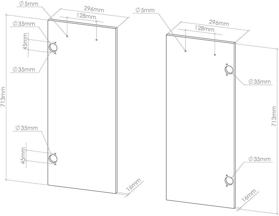 Frontale cucina R-Line, Antracite casa di campagna, 59.2 x 71.3 cm frontale del mobile per mobile base