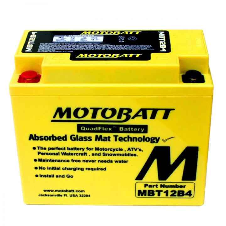 BATTERIA MOTOBATT AGM MBT12B4 12V 11Ah BQ016