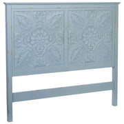 Testiera in legno blu 150x7x130h cm