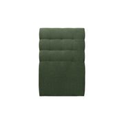 Testiera in tessuto natté verde kaki imbottita L90 cm