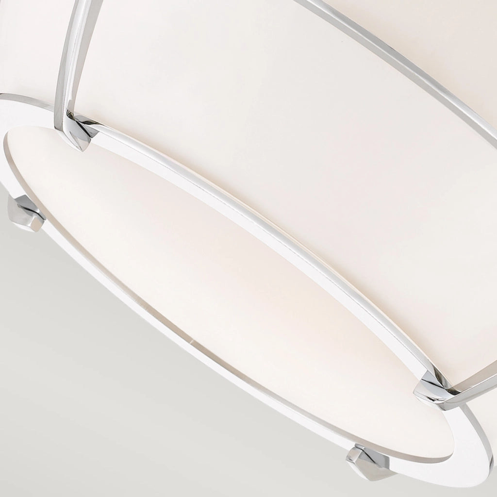 Plafoniera bagno tonda 32,7cm 2xE27 cromo Chance Quoizel