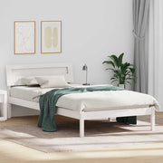 Struttura del letto Bianco 90 x 200 cm Pino massello 872795