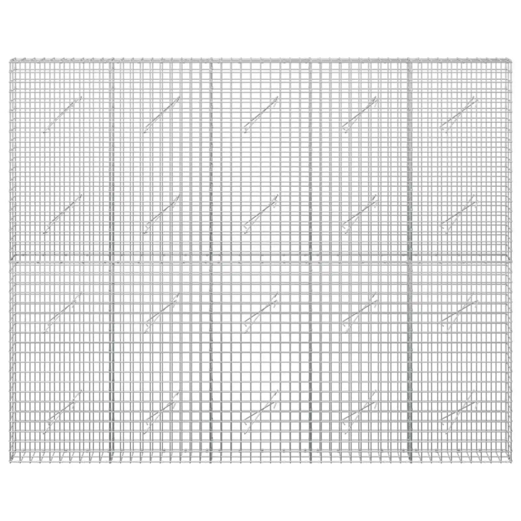 Gabione con filo da 5 mm e rete da 5x5 cm 250x10x200 cm 3464015