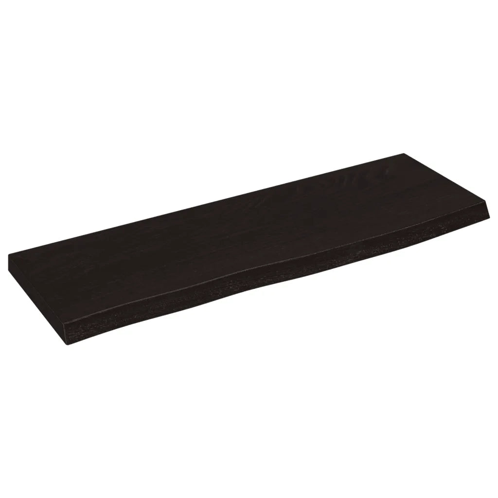 vidaXL Ripiano Muro Marrone Scuro 60x20x2 cm Massello Rovere Trattato