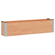 Letto rialzato da giardino Marrone 150 x 30 x 36 cm alluminio 42039028