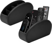 2 Pacchi Registrazione a Distanza Supporto con 5 Compartimenti Nero Pelle PU Organizzatore di Archiviazione Cassetto Box Adatto per Controller Media Trucco