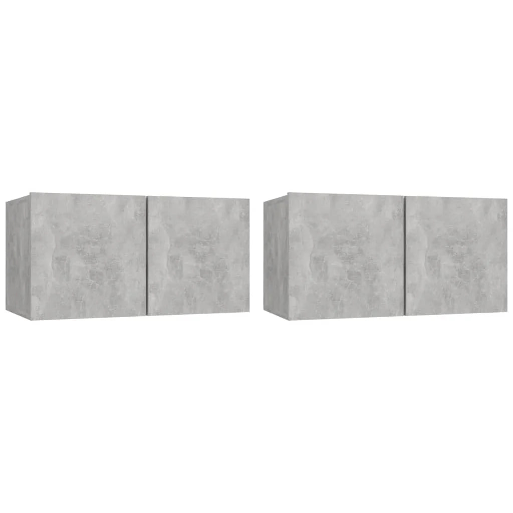 Set di mobili da 4 pezzi tra cui armadio credenza mobile TV televisore per soggiorno camera da letto salotto legno ingegnerizzato grigio 02_0024700