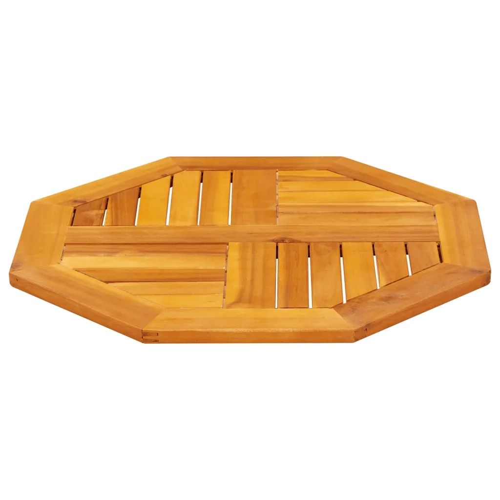 vidaXL Piano per Tavolo 60x60x2 cm Ottagonale Legno Massello di Acacia