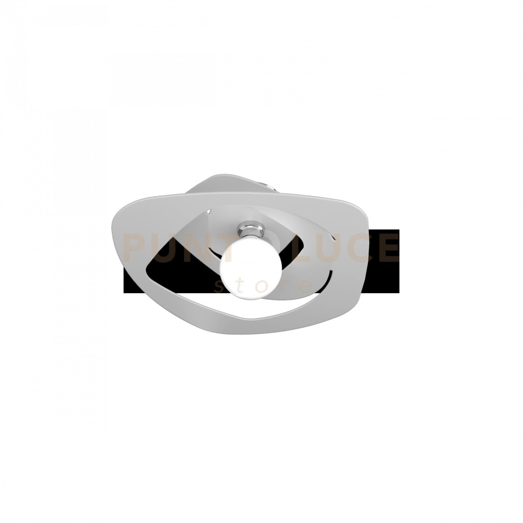 WARPED PLAFONIERA D.50 CM. 1 LUCE BIANCO 1157-PL50-BI