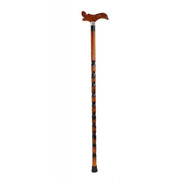 Trade Shop - Bastone Da Passeggio Per Anziani Disabili Legno Marrone Lunghezza 90cm -