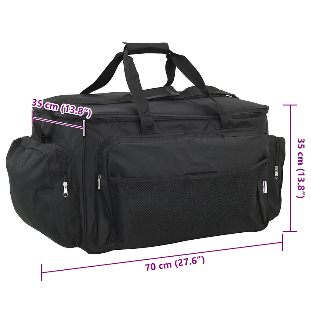 Borsa da Pesca Impermeabile Nera in Tessuto Oxford CFW8407015