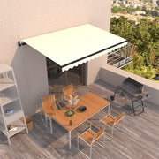 Tenda da Sole Retrattile Automatica 450x350 cm Crema cod mxl 54960