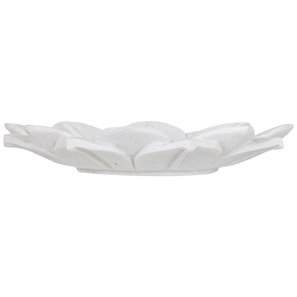 Ciotola in marmo bianco 30x30x5h cm