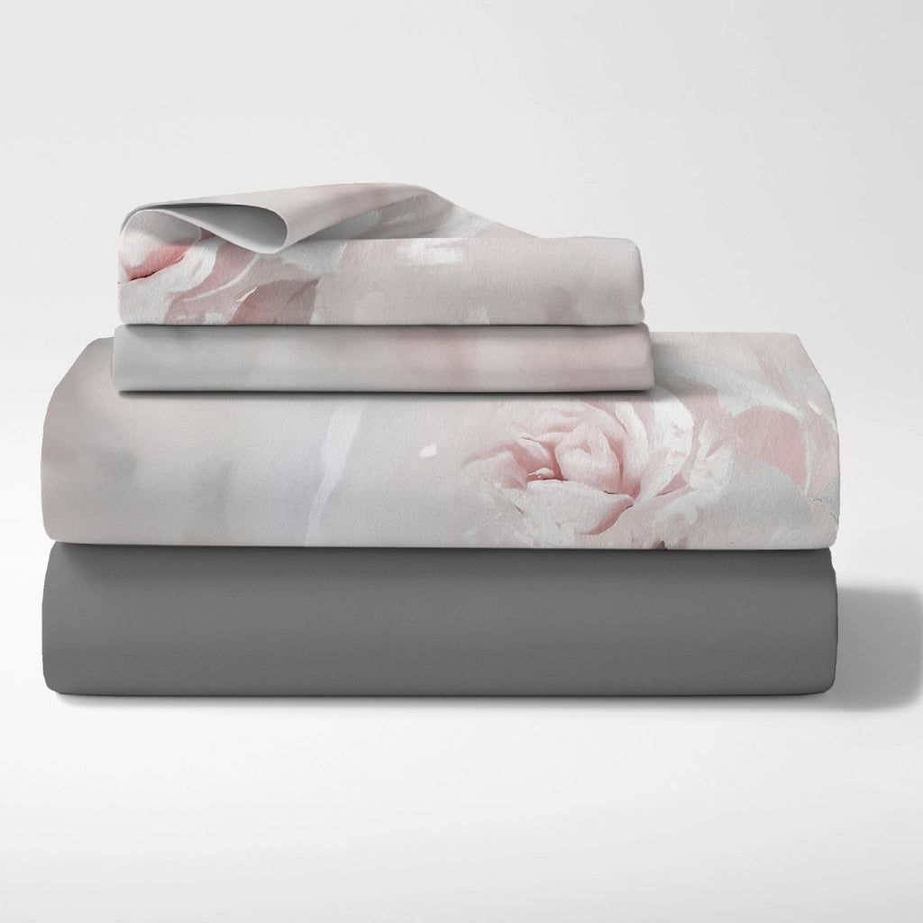 Completo Letto Lenzuola 100% Cotone Set Lenzuolo Moderno Sotto Sopra Federe Due Stampe In Altissima Definizione Dis7Dreams - Matrimoniale