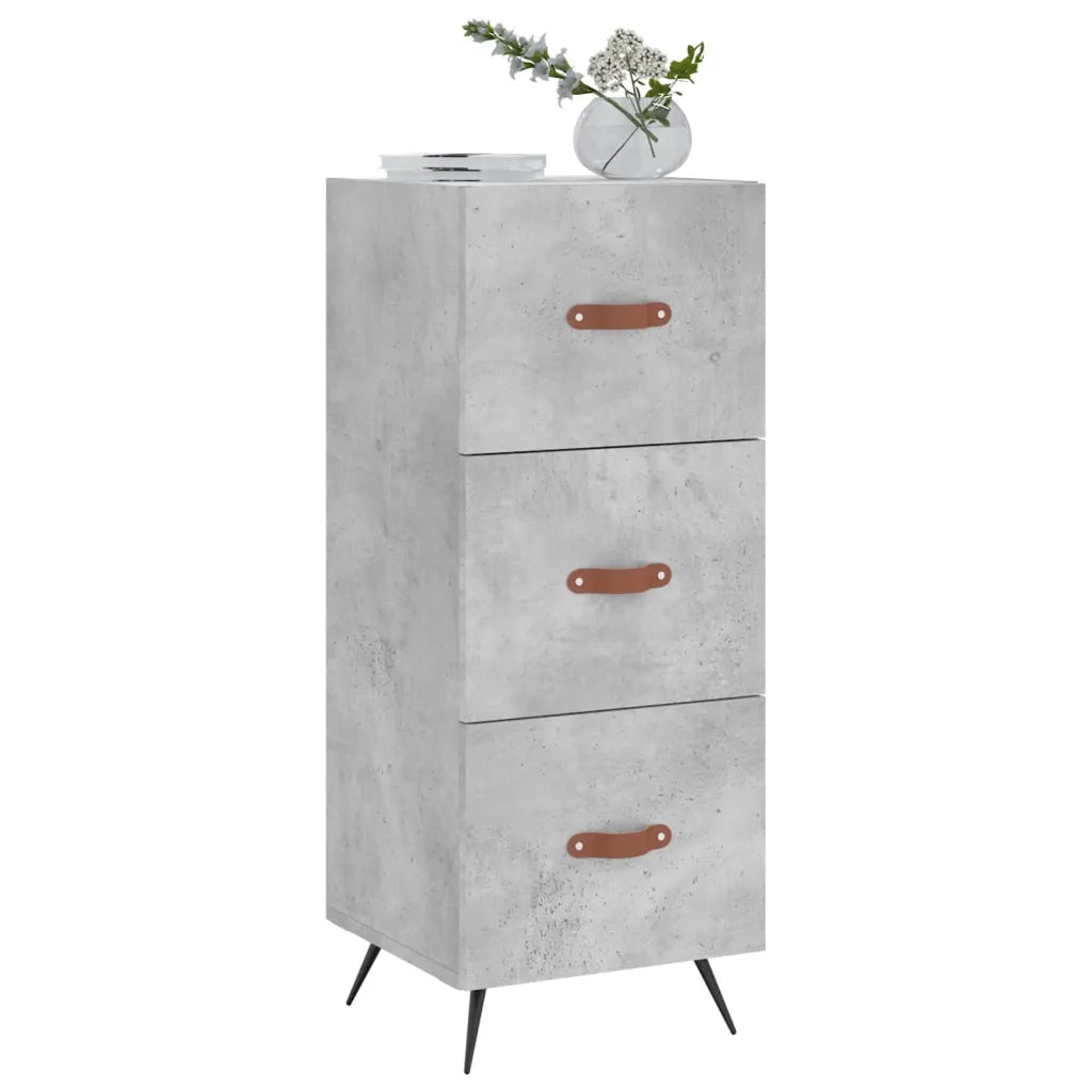 Credenza-Buffet-Armadio da cucina Grigio Cemento 34,5x34x90 cm in Legno Multistrato 599623