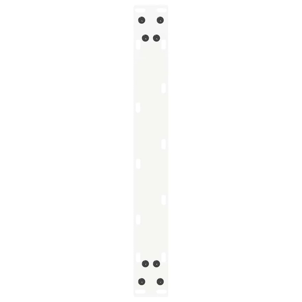 Set di 2 gambe per tavolino a forma di U 50 x 30 cm struttura robusta con moderni piedini livellatori in acciaio bianco 02_0057377