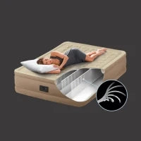 64428ND - Materasso Matrimoniale Ultra Plush Dura Beam Con Tecnologia Fiber-Tech Con Pompa Elettrica Incorporata Cm 152X203X46