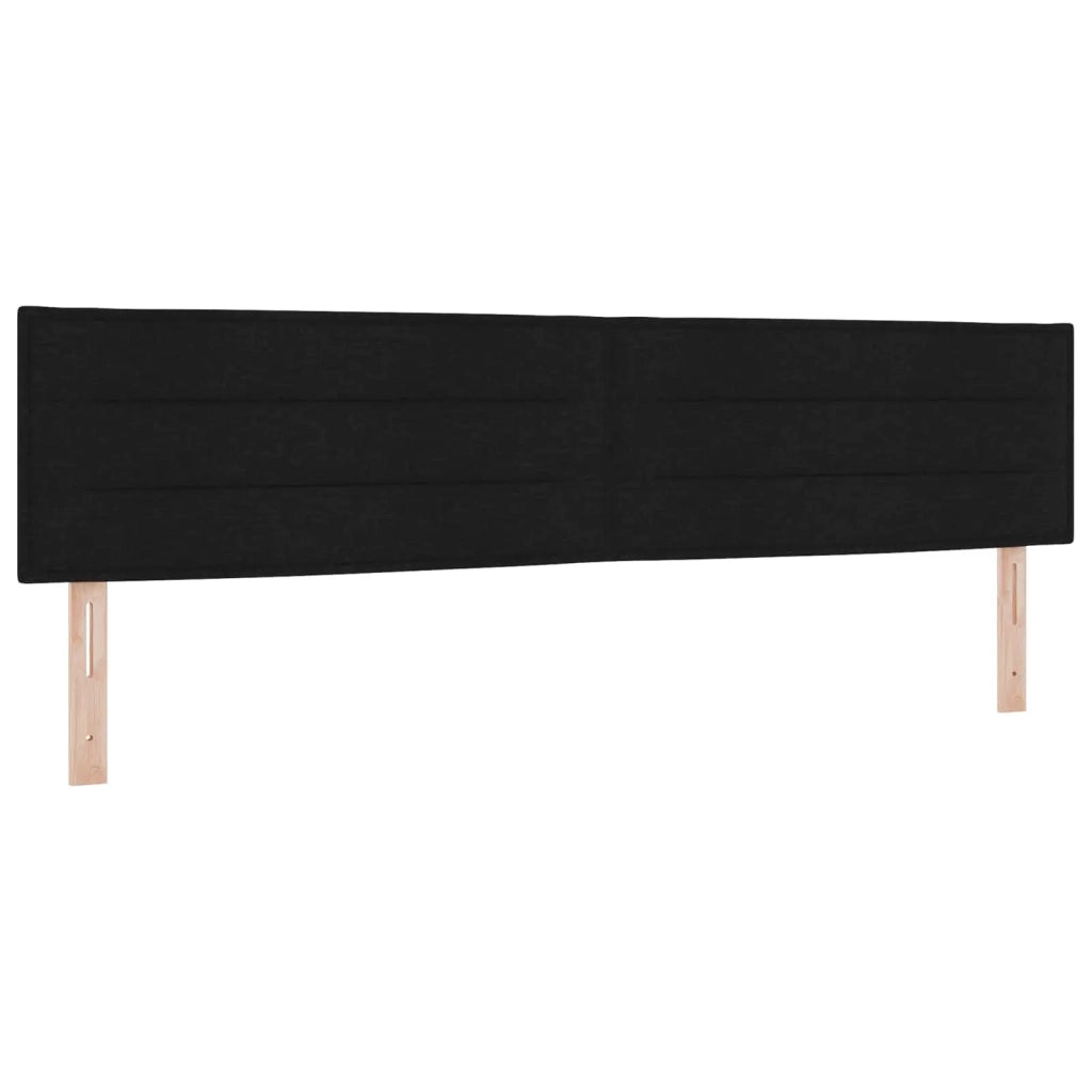 Letto con contenitore LED e materasso Nero 200 x 200 cm Tessuto 3459344
