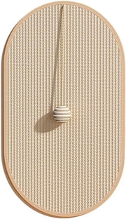Palo per gatti, Palo per gatti per parete, Palo per gatti per parete con pallone per gatti, Plank per gatti in legno per interni, Palo per gatti per parete, Palo per gatti per parete (Ovale grande - 36*58cm)