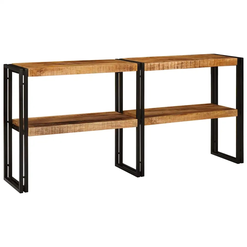 Tavolo consolle con lo scaffale Marrone Legno di mango massello 4104739