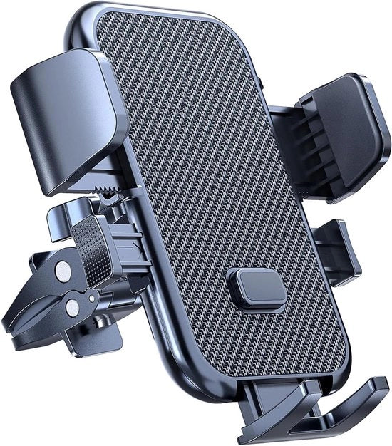 Ventilatore di Aria Supporto per Telefono - 360 ° rotazione, solido e stabile, chiusura automatica, installazione facile - compatibile con tutte le serie iPhone e altri telefoni mobili da 4 a 7 pollici