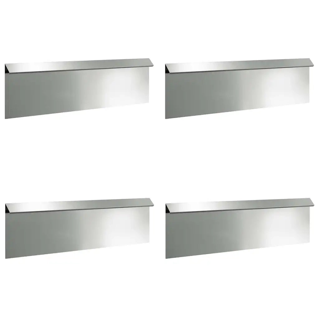 Recinzioni per lumache 8 pcs Argento Acciaio zincato