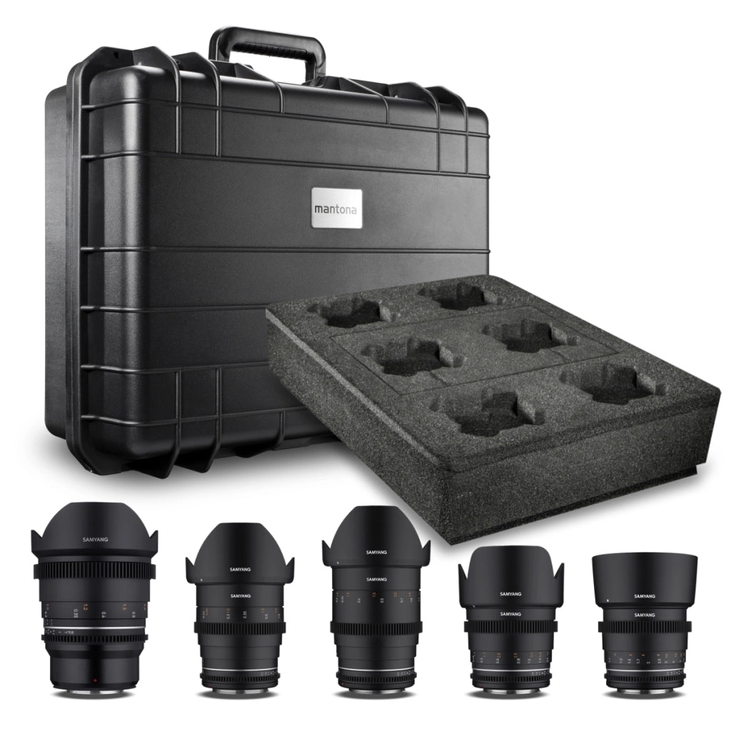 MF 14mm/24mm/35mm/50mm/85mm MK2 Custodia per obiettivi video VDSLR per MFT