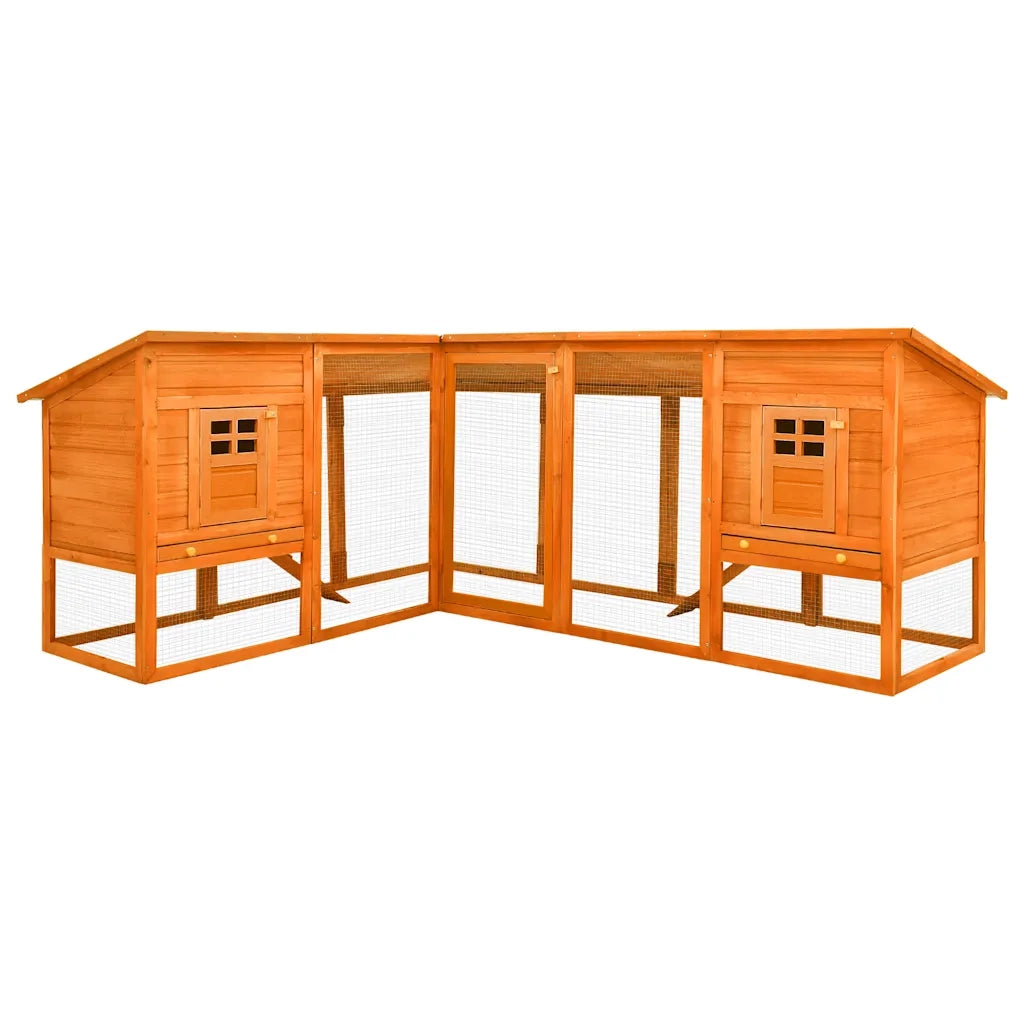 Conigliera per Esterni Grande Marrone in Legno Massello Abete cod mxl 50264