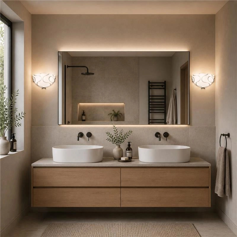 ONDA LAMPADA APPLIQUE 1 LAMPADINA  E27 30 CM ONDINA
