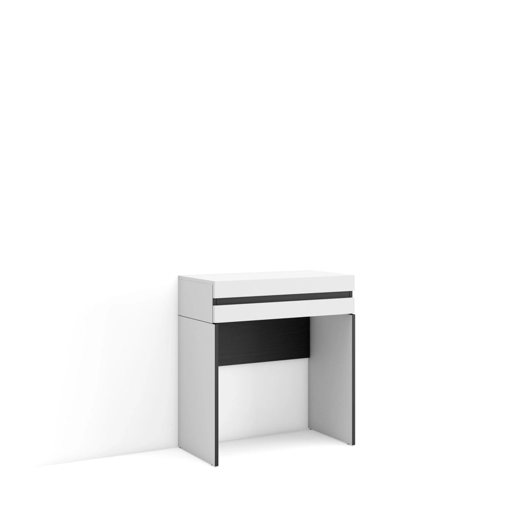 Consolle Ingresso, 70x35x75cm, Con cassetto, Con stoccaggio, Bianco RF3438